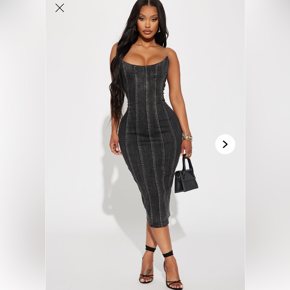 Women's Black Denim dress